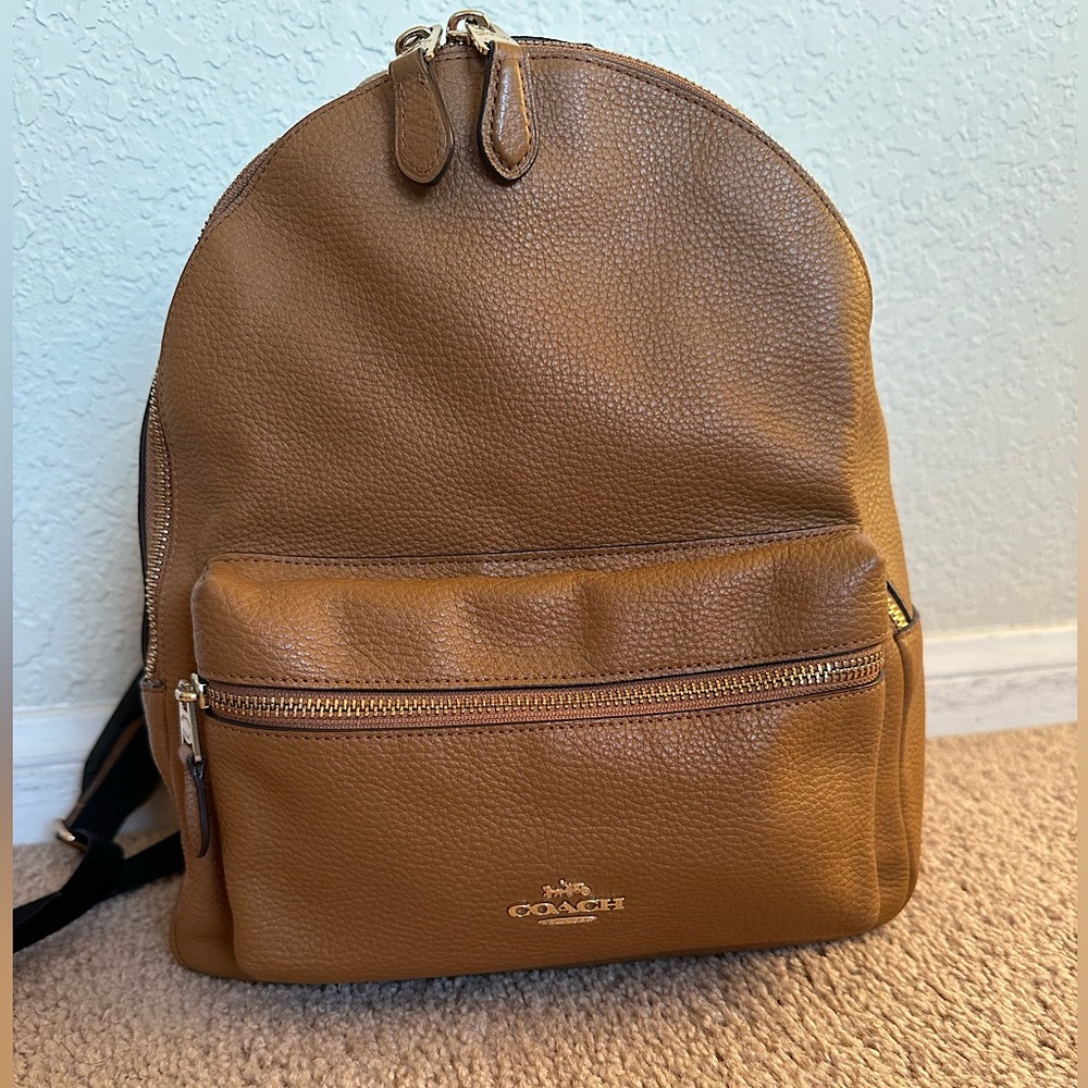 Coach Leather Backpack